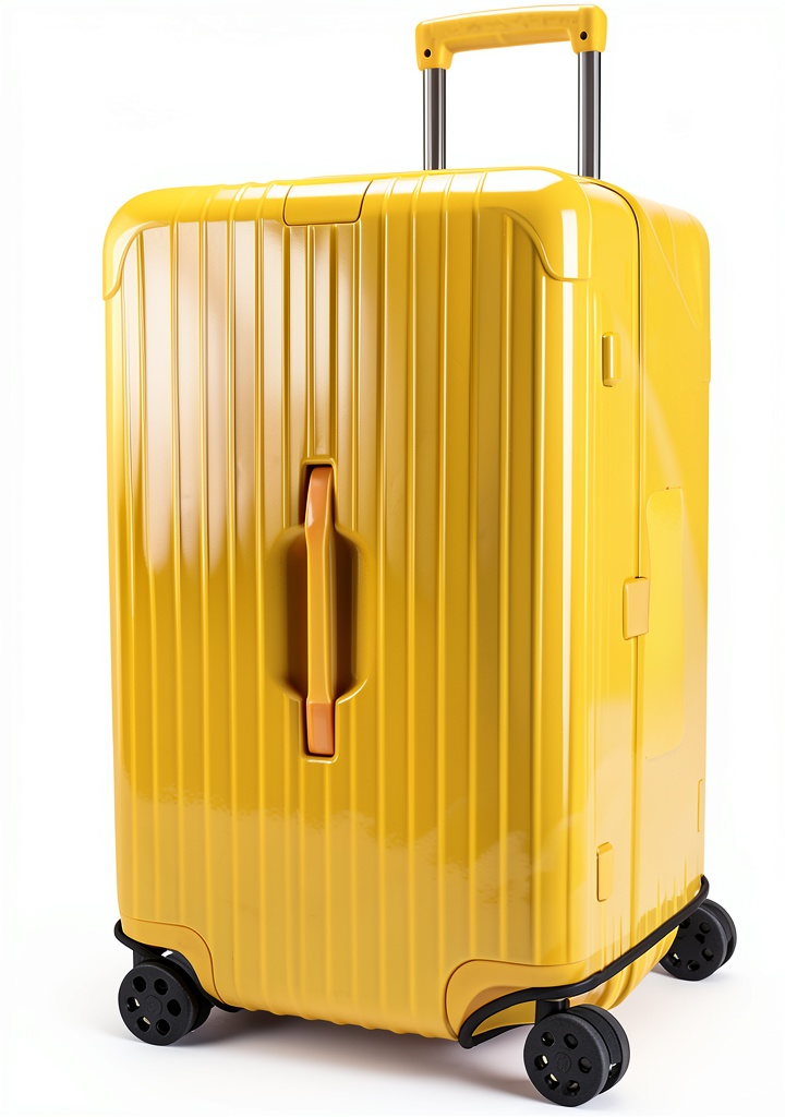 Housse de protection Klmsscxy PVC transparente installée sur une valise grise dans un rack à bagages de train