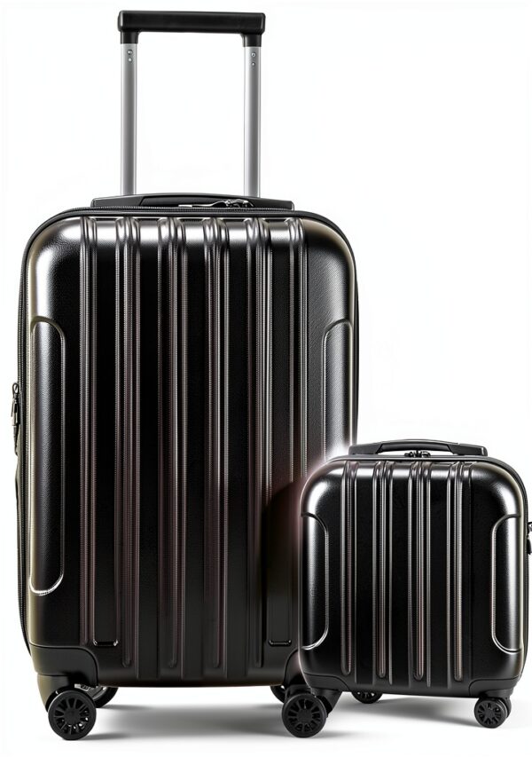Set de valises LEADZM ABS PC roues pivotantes design dégradé