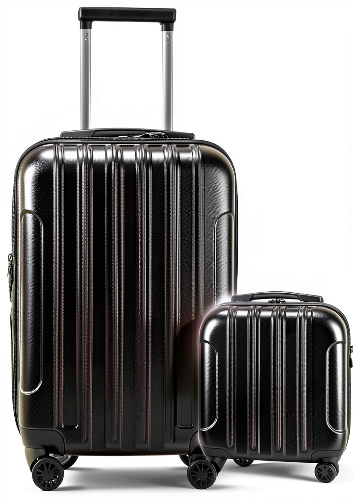 Set de valises LEADZM ouvert montrant l'intérieur organisé