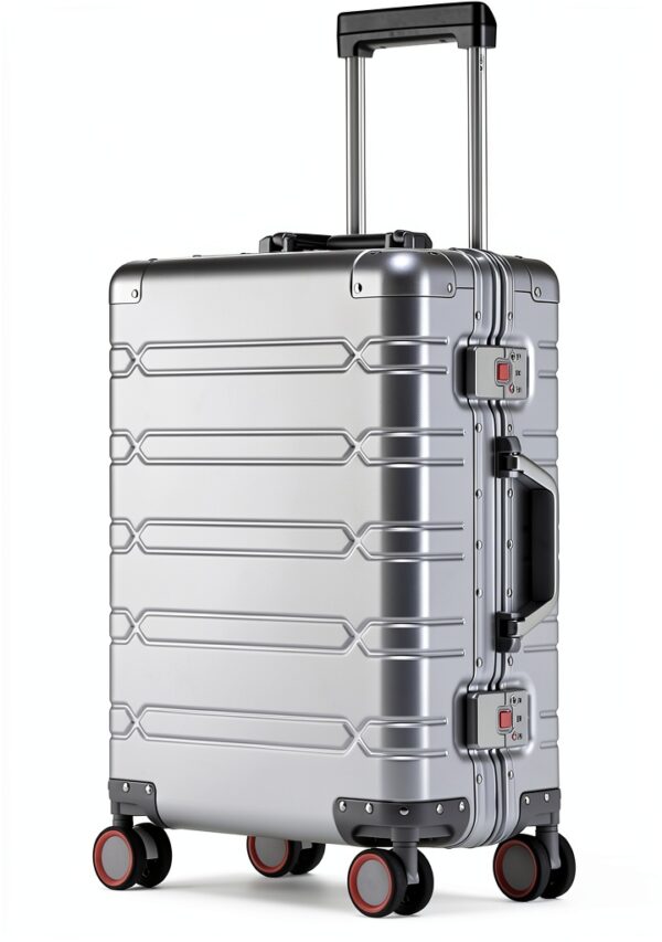 Valise aluminium Simcat bagage cabine roues rotatives