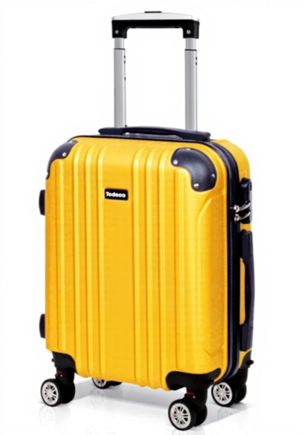 Todeco Valise ABS Rigide Légère Roues 360° Voyage Cabine