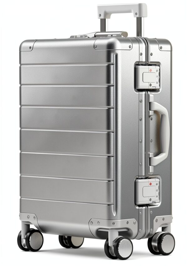 Valise aluminium premium trolley roues 360 serrure TSA