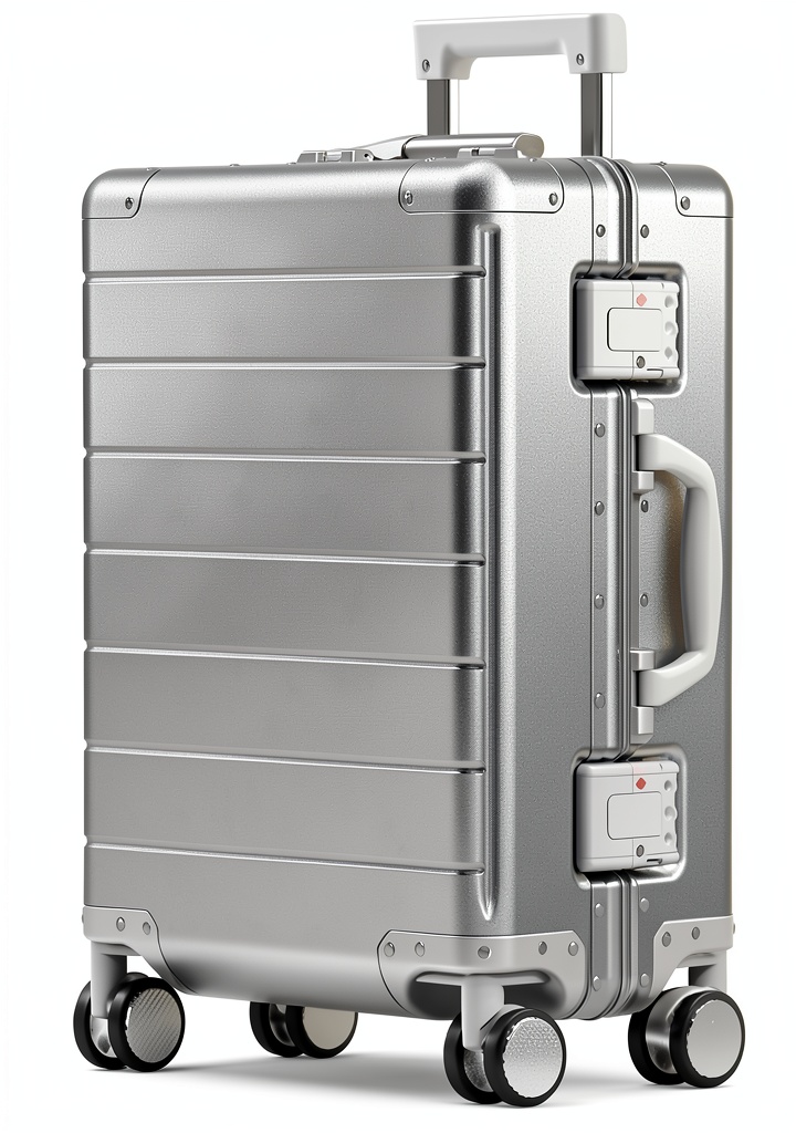 Valise aluminium premium avec roues 360 et serrure TSA