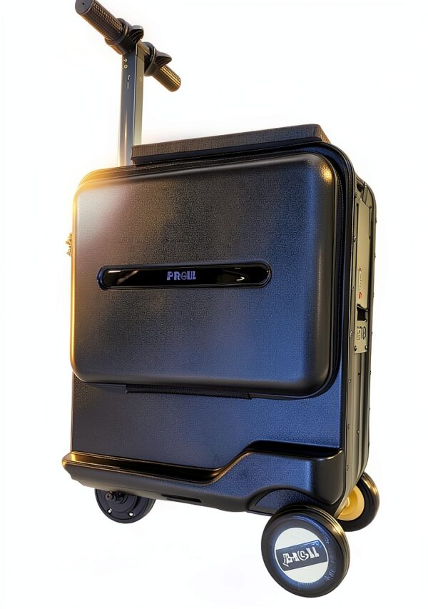 Valise électrique E-ROLL 26L batterie amovible rose