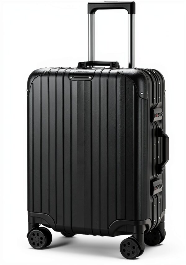 Voyagoux Valise Cabine 42L Aluminium Roues 4X Sécurité TSA