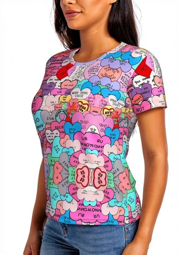T-shirt femme FSCEV manches courtes noir polyester-7