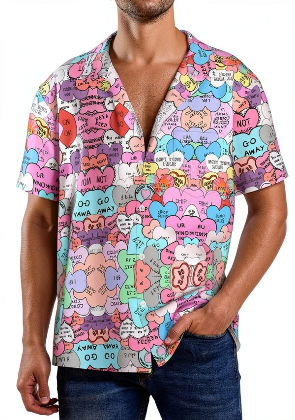 Chemise homme FSCEV polyester manches courtes col cubain-2