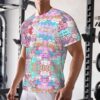 T-shirt FSCEV Homme Noir Tissu Oiseau Polyester Sport-5
