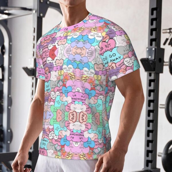 T-shirt FSCEV Homme Noir Tissu Oiseau Polyester Sport-5