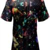 T-shirt FSCEV col V femme polyester élasthanne noir-4