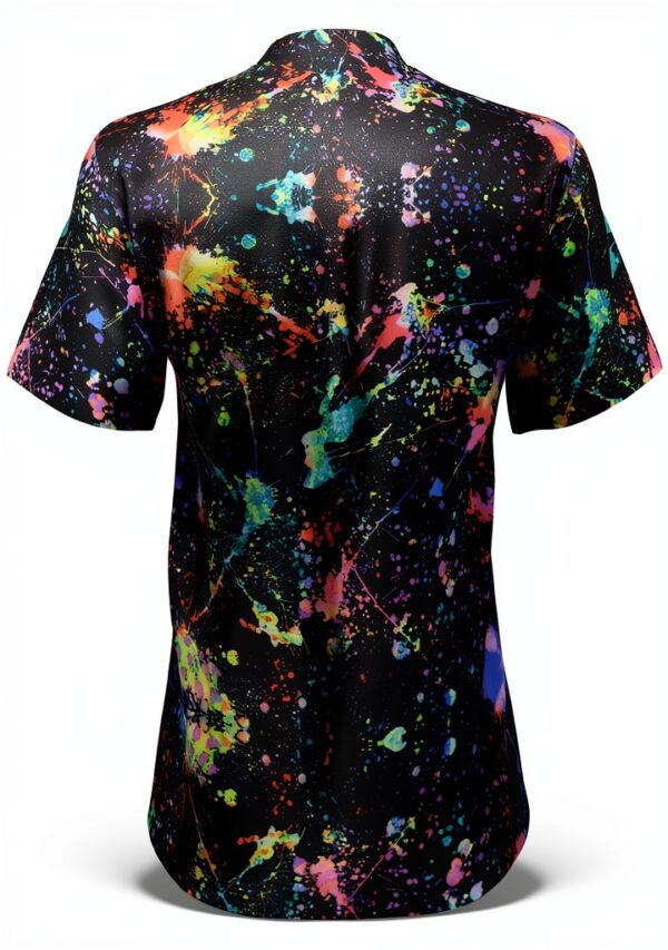 T-shirt FSCEV col V femme polyester élasthanne noir-4