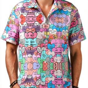 Chemise homme FSCEV polyester manches courtes couleur noir-0