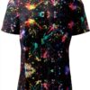 T-shirt FSCEV Homme Noir Tissu Oiseau Polyester Sport-2