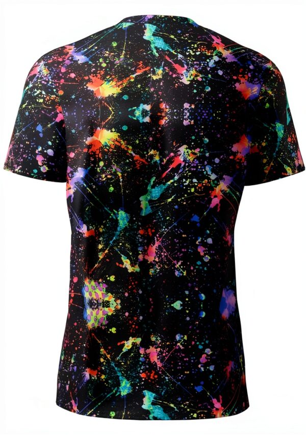 T-shirt FSCEV Homme Noir Tissu Oiseau Polyester Sport-2