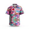 Chemise homme DRTGEDS imprimé cœur polyester manches courtes-6
