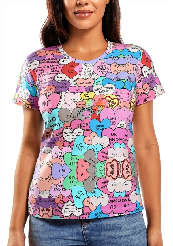 T-shirt femme FSCEV manches courtes noir polyester-5