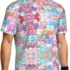 T-shirt FSCEV Homme Noir Tissu Oiseau Polyester Sport-3