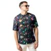 T-shirt FSCEV Homme Noir Tissu Oiseau Polyester Sport-6