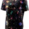 T-shirt FSCEV Homme Noir Tissu Oiseau Polyester Sport-1