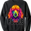 Caniche Standard Coloré Design Amoureux Chiens T-shirt-0