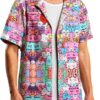 Chemise homme FSCEV polyester manches courtes col cubain-3