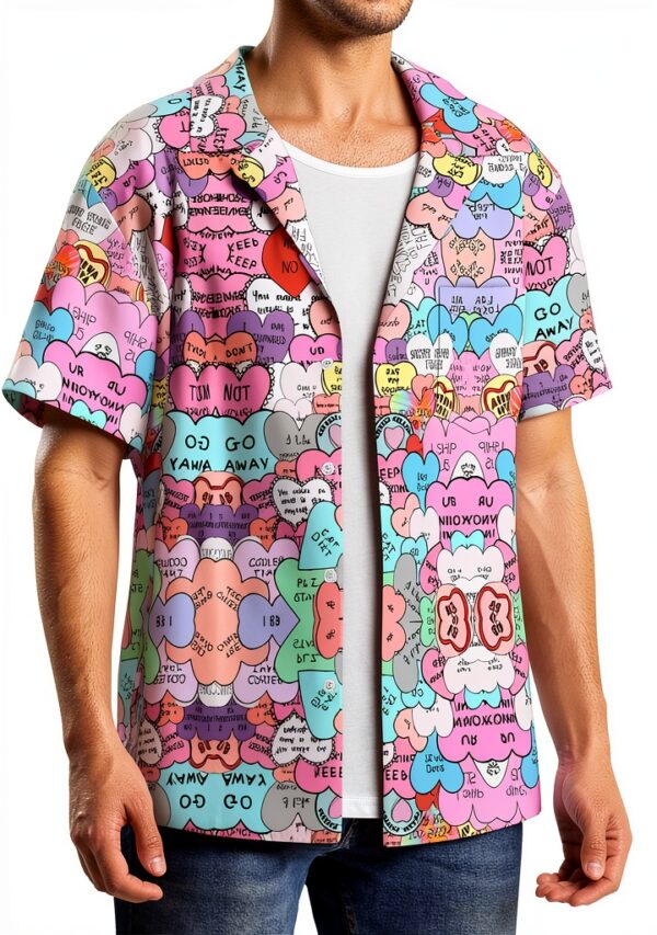 Chemise homme FSCEV polyester manches courtes col cubain-3