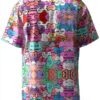 Chemise homme FSCEV polyester manches courtes col cubain-1