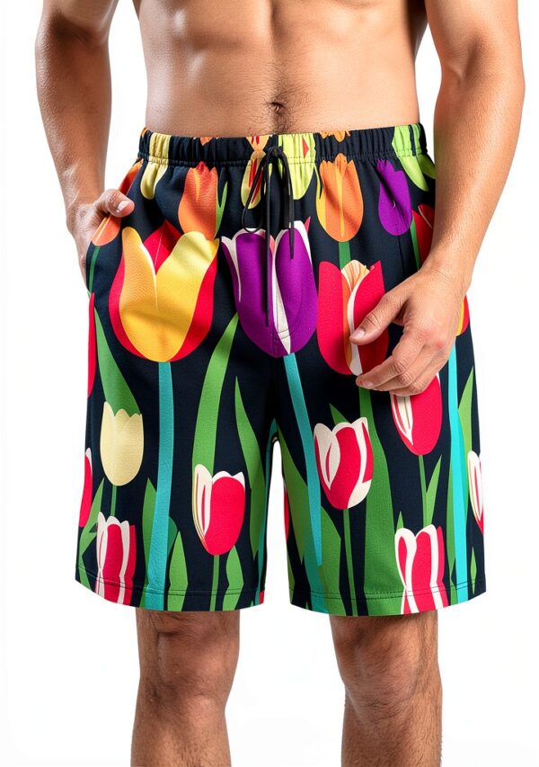 Short de bain homme Ogniwo léger respirant taille XXL blanc-0
