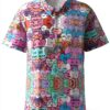 Chemise homme DRTGEDS imprimé cœur polyester manches courtes-0