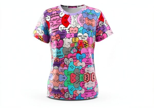 T-shirt femme FSCEV manches courtes noir polyester-3