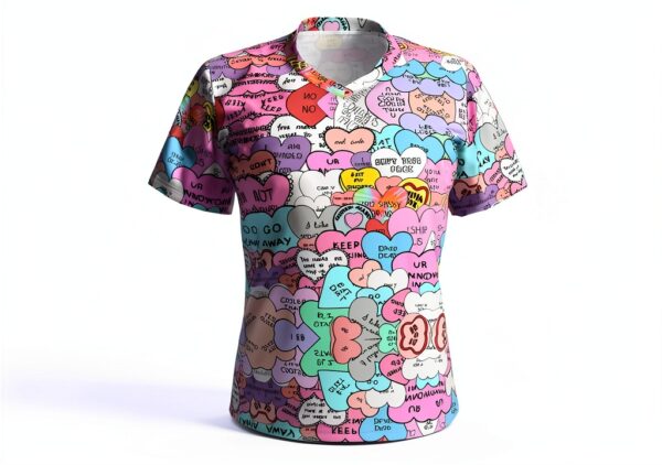 T-shirt FSCEV col V femme polyester élasthanne noir-7