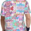 T-shirt FSCEV Homme Noir Tissu Oiseau Polyester Sport-4