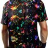 T-shirt FSCEV Homme Noir Tissu Oiseau Polyester Sport-4