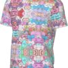 T-shirt FSCEV Homme Noir Tissu Oiseau Polyester Sport-1