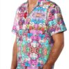 Chemise homme FSCEV polyester manches courtes couleur noir-1