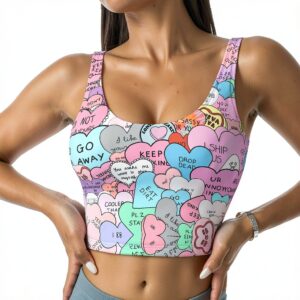 Soutien-gorge sport femme FSCEV polyester noir-0
