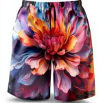 Short de bain homme Ogniwo tissu léger blanc-0