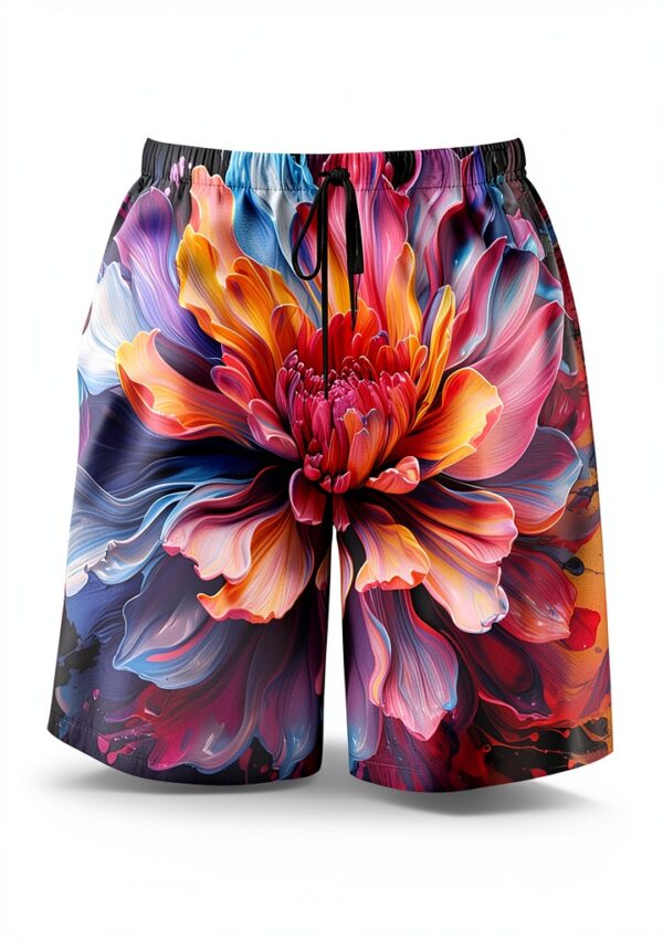 Short de bain homme Ogniwo tissu léger blanc-0