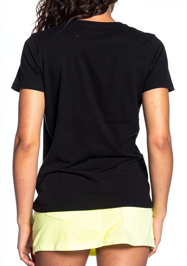 T-shirt femme noir coton manches courtes S Amazon-2