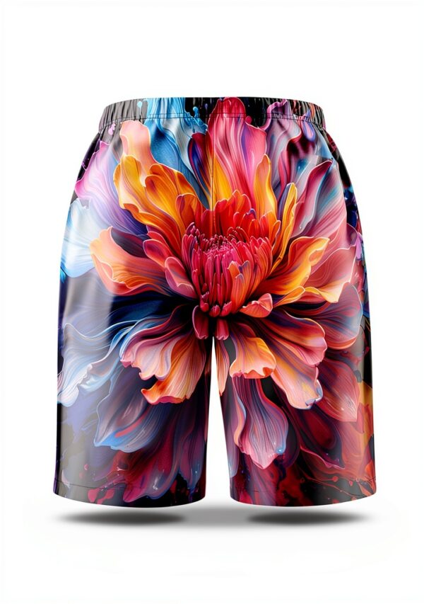Short de bain homme Ogniwo tissu léger blanc-2