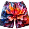 Short de bain homme Ogniwo tissu léger blanc-6