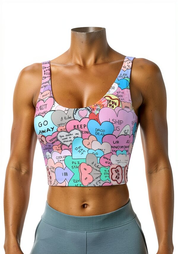 Soutien-gorge sport femme FSCEV polyester noir-1