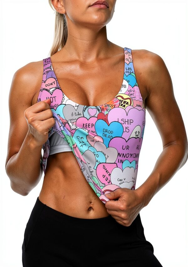 Soutien-gorge sport femme FSCEV polyester noir-3