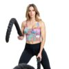 Soutien-gorge sport femme FSCEV polyester noir-7