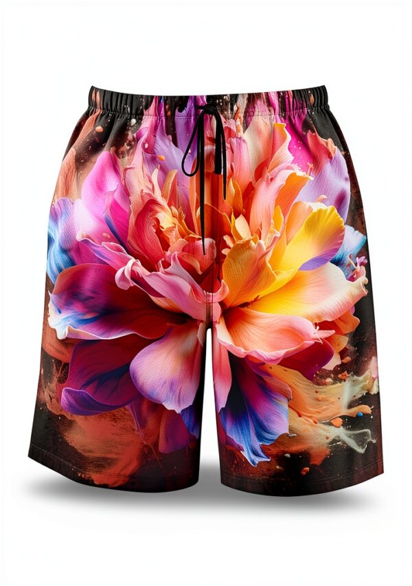 Short de bain homme Ogniwo tissu léger blanc-0