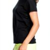 T-shirt femme noir coton manches courtes S Amazon-1