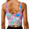Soutien-gorge sport femme FSCEV polyester noir-2