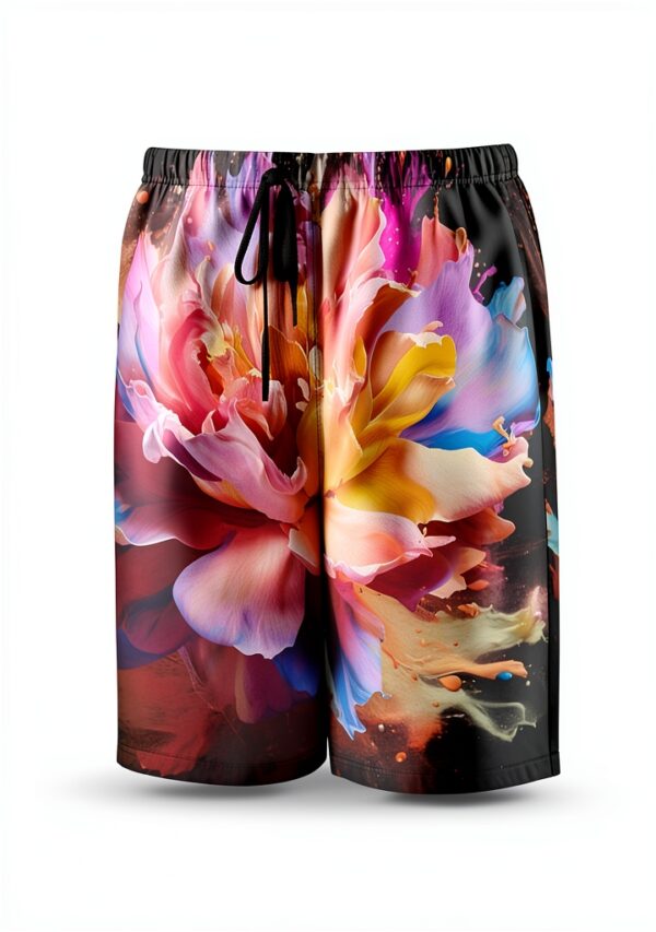 Short de bain homme Ogniwo tissu léger blanc-1