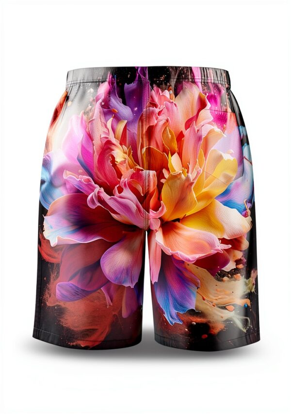 Short de bain homme Ogniwo tissu léger blanc-2