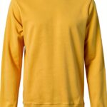 Sweatshirt coton bio Colorful Standard jaune brûlé-0